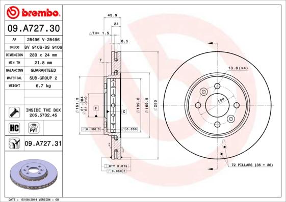 Breco BS 9106 - Bremžu diski ps1.lv