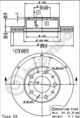 Breco BS 8439 - Bremžu diski ps1.lv