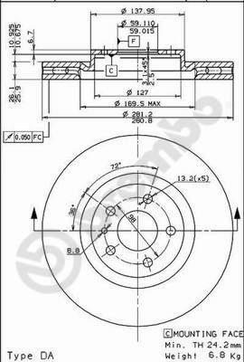 Breco BS 8094 - Bremžu diski ps1.lv