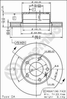 Breco BS 8068 - Bremžu diski ps1.lv