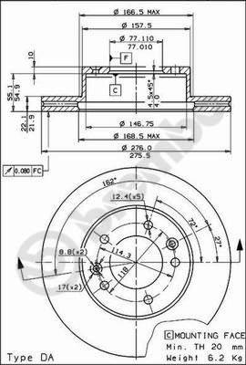 Breco BS 8070 - Bremžu diski ps1.lv