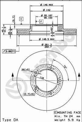 Breco BS 8186 - Bremžu diski ps1.lv