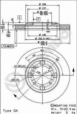 Breco BS 8183 - Bremžu diski ps1.lv