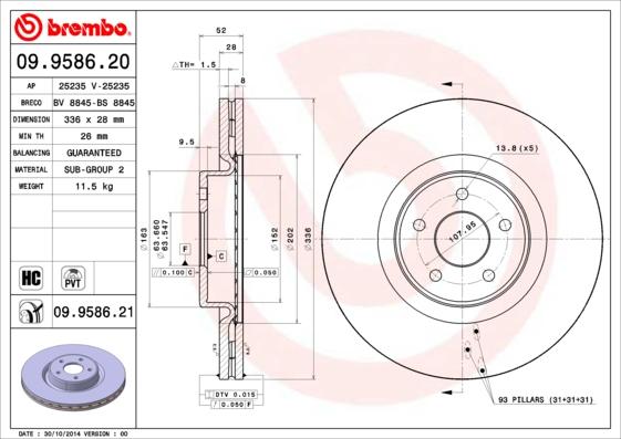 Breco BS 8845 - Bremžu diski ps1.lv