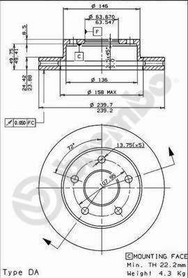 Breco BS 8246 - Bremžu diski ps1.lv