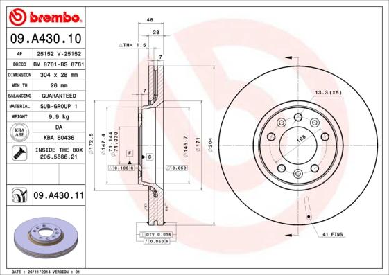 Breco BS 8761 - Bremžu diski ps1.lv