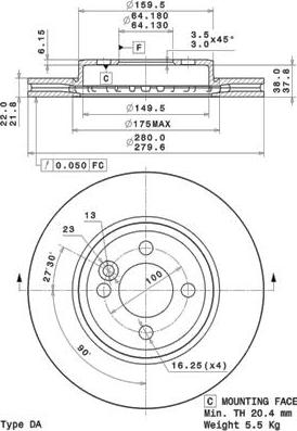 Breco BS 8779 - Bremžu diski ps1.lv