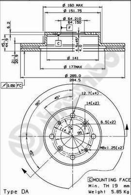 Breco BS 7961 - Bremžu diski ps1.lv