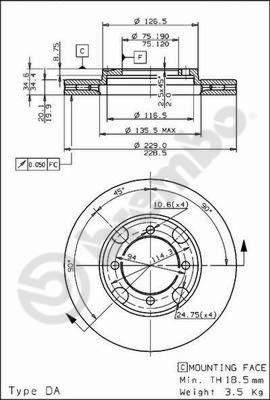 Breco BS 7983 - Bremžu diski ps1.lv