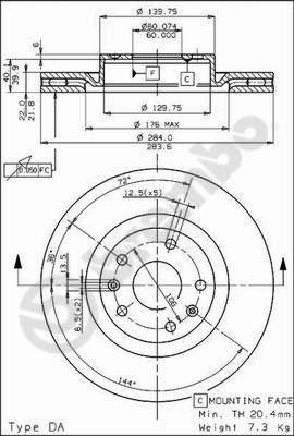 Breco BS 7973 - Bremžu diski ps1.lv