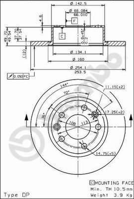 Breco BS 7448 - Bremžu diski ps1.lv