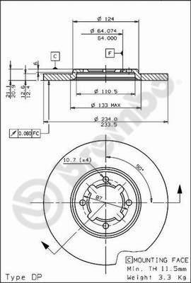 Breco BS 7505 - Bremžu diski ps1.lv