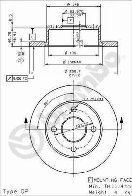 Breco BS 7524 - Bremžu diski ps1.lv