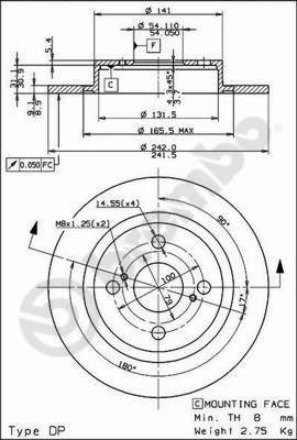 Breco BS 7613 - Bremžu diski ps1.lv