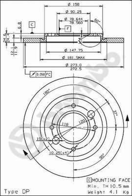 Breco BS 7124 - Bremžu diski ps1.lv