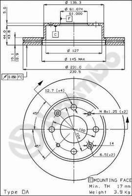 Breco BS 7895 - Bremžu diski ps1.lv