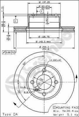 Breco BS 7844 - Bremžu diski ps1.lv