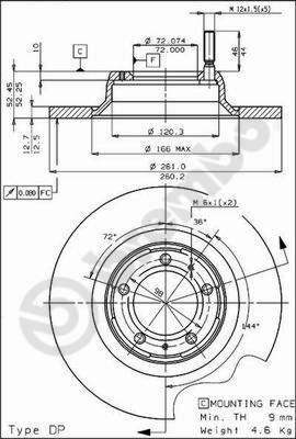 Breco BS 7346 - Bremžu diski ps1.lv