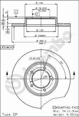 Breco BS 7351 - Bremžu diski ps1.lv