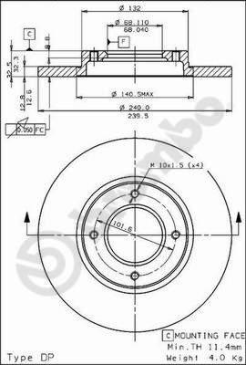 Breco BS 7365 - Bremžu diski ps1.lv