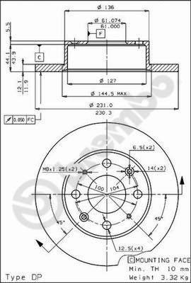 Breco BS 7323 - Bremžu diski ps1.lv