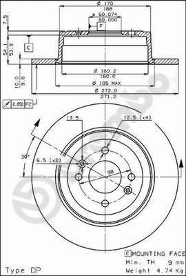 Breco BS 7259 - Bremžu diski ps1.lv