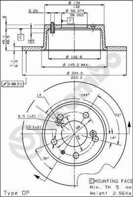 Breco BS 7250 - Bremžu diski ps1.lv