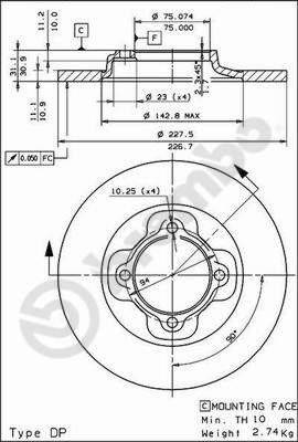 Breco BS 7269 - Bremžu diski ps1.lv