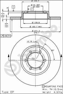 Breco BS 7287 - Bremžu diski ps1.lv