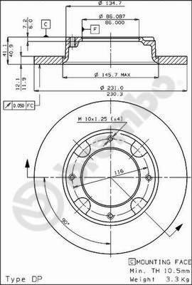 Breco BS 7225 - Bremžu diski ps1.lv