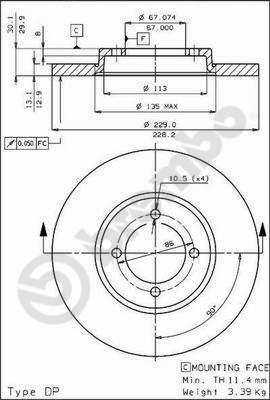 Breco BS 7223 - Bremžu diski ps1.lv