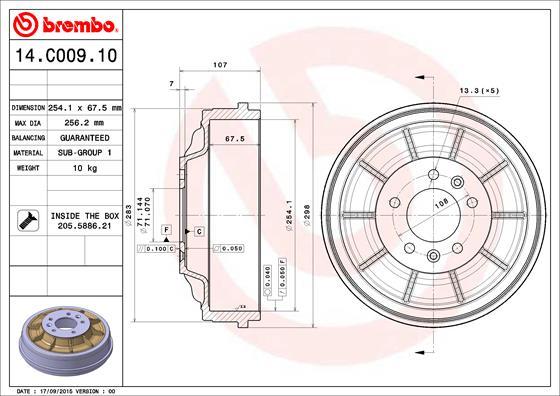 Breco BT 1160 - Bremžu trumulis ps1.lv