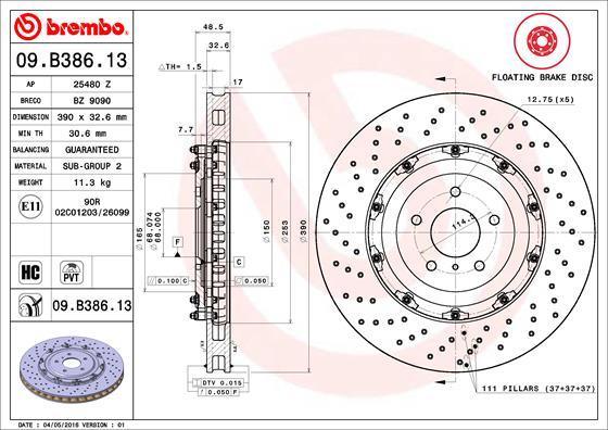 Breco BZ 9090 - Bremžu diski ps1.lv