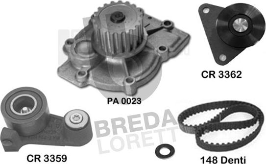 Breda Lorett KPA0401A - Ūdenssūknis + Zobsiksnas komplekts ps1.lv