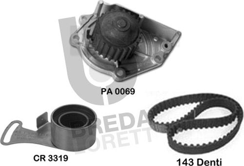 Breda Lorett KPA0411A - Ūdenssūknis + Zobsiksnas komplekts ps1.lv