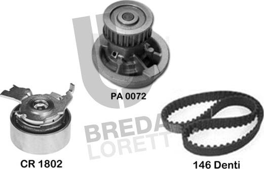 Breda Lorett KPA0643A - Ūdenssūknis + Zobsiksnas komplekts ps1.lv