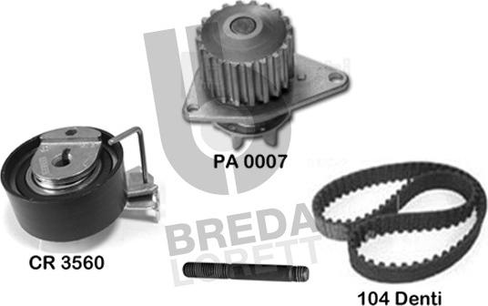 Breda Lorett KPA0647A - Ūdenssūknis + Zobsiksnas komplekts ps1.lv