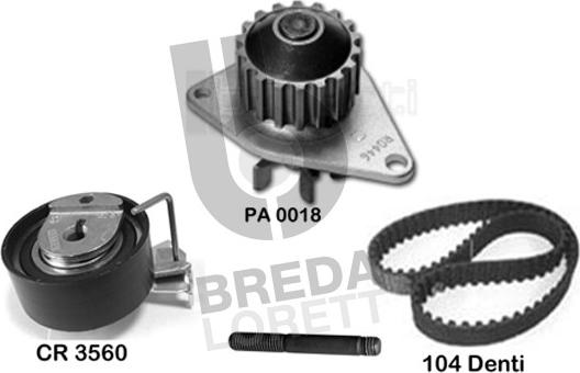 Breda Lorett KPA0647B - Ūdenssūknis + Zobsiksnas komplekts ps1.lv