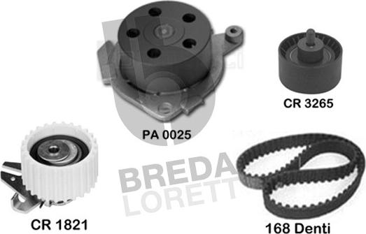 Breda Lorett KPA0096B - Ūdenssūknis + Zobsiksnas komplekts ps1.lv