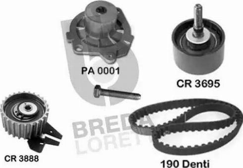 Breda Lorett KPA0006A - Ūdenssūknis + Zobsiksnas komplekts ps1.lv