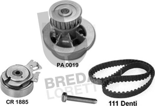 Breda Lorett KPA0019A - Ūdenssūknis + Zobsiksnas komplekts ps1.lv