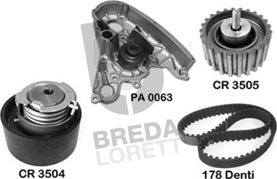 Breda Lorett KPA0017A - Ūdenssūknis + Zobsiksnas komplekts ps1.lv