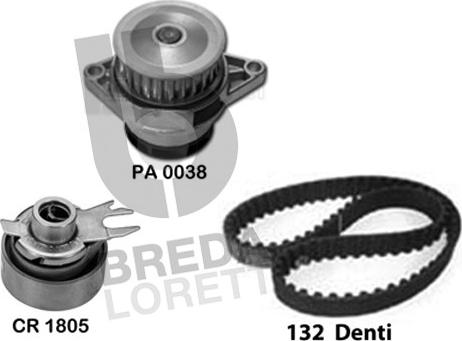 Breda Lorett KPA0142A - Ūdenssūknis + Zobsiksnas komplekts ps1.lv