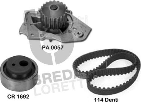 Breda Lorett KPA0103C - Ūdenssūknis + Zobsiksnas komplekts ps1.lv