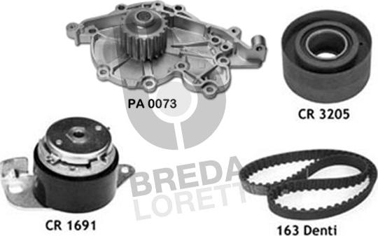 Breda Lorett KPA0398A - Ūdenssūknis + Zobsiksnas komplekts ps1.lv