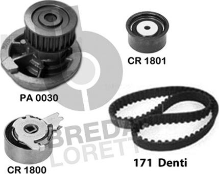Breda Lorett KPA0368A - Ūdenssūknis + Zobsiksnas komplekts ps1.lv