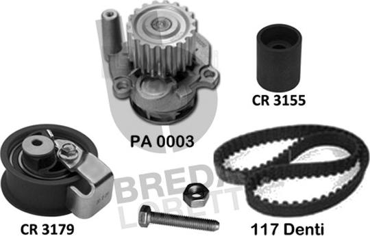 Breda Lorett KPA0769A - Ūdenssūknis + Zobsiksnas komplekts ps1.lv