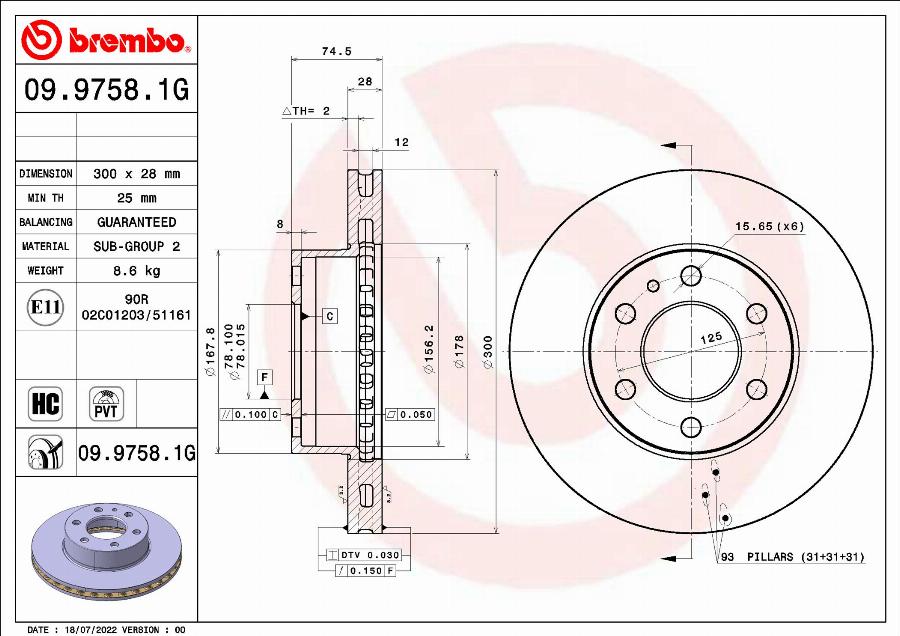 Brembo KT10021 - Bremžu komplekts, Disku bremzes ps1.lv