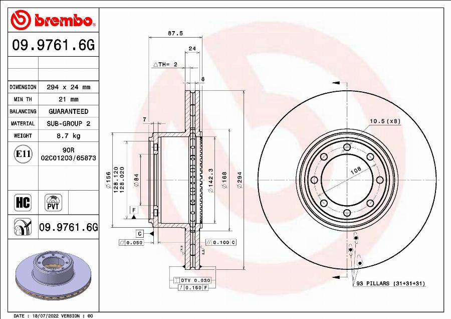 Brembo KT10024 - Bremžu komplekts, Disku bremzes ps1.lv