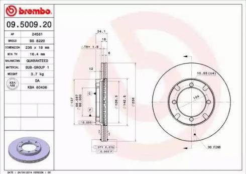 Alpha Brakes HTP-MS-024 - Bremžu diski ps1.lv